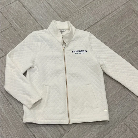 White Quilted Sanford Health Jacket - Picture 1 of 4